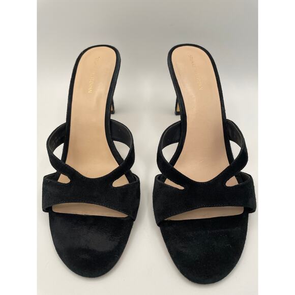 Stuart Weitzman Mariposa Suede Stiletto Sandals – Size 9.5 - Picture 6 of 13